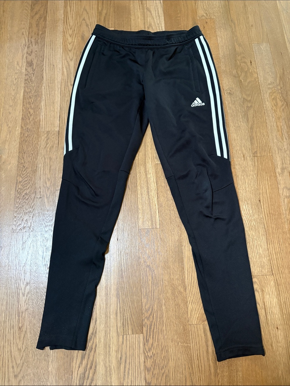 adidas Black Joggers with White 3-Stripe